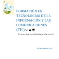 Nuevo Catálogo de Formación TIC 2026 (Garantía Juvenil). Ministerio de Trabajo y Economía Social.