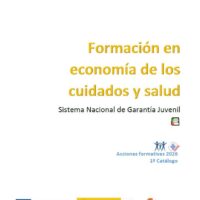 Nuevo Catálogo de Formación en Economía de los Cuidados y Salud 2026 (Garantía Juvenil). SEPE