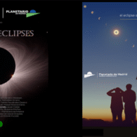 Proyección Trío de eclipses en el Planetario
