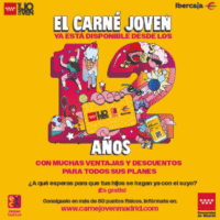¡EL CARNÉ JOVEN YA ESTÁ DISPONIBLE DESDE LOS 12 AÑOS!