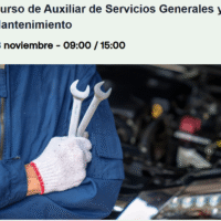 Curso de Auxiliar de Servicios Generales y Mantenimiento.
