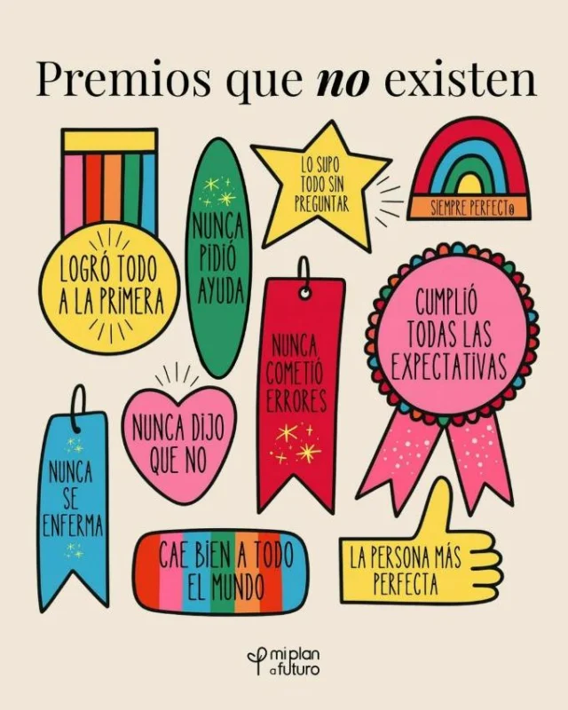 Alerta SPOILER: estos premios no existen (y menos mal...) 🙂‍↕️

Esta imagen de @miplan_afuturo  ilustra a la perfección las expectativas irreales que a veces nos imponemos. Esfuérzate, aprende y progresa pero NO caigas en la trampa de la autoexigencia constante 🧠

#PíldoraEmocional