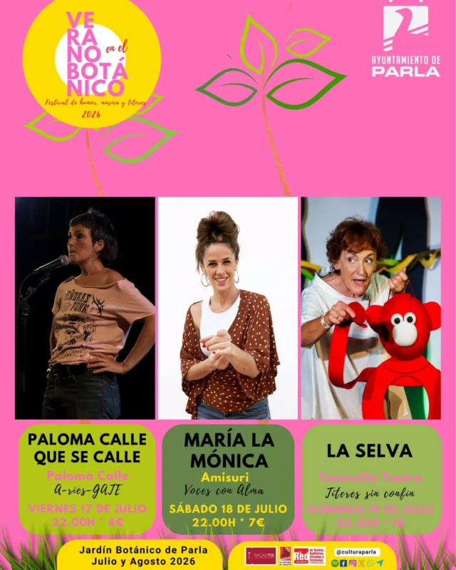 Os dejamos algunos planes para este #findeenparla 
¡Ni se te ocurra perdértelos! 😊✨