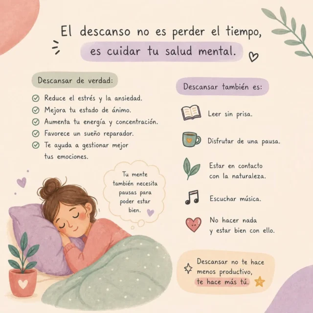 Descansar no es un premio, es una necesidad. Cuidar tu descanso también es cuidar tu salud mental. 🤍
 
#píldoraemocional #bienestarjuvenil